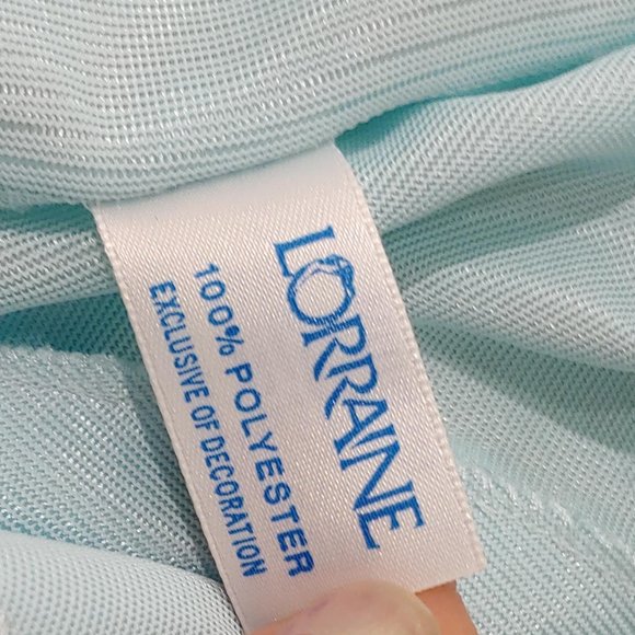 Vintage 70s OS Disco Shiny Robe Dress Blue AS-IS - Picture 12 of 14